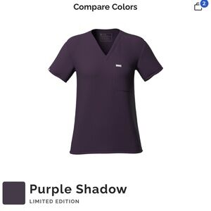 Purple shadow Catarina  Scrub Top